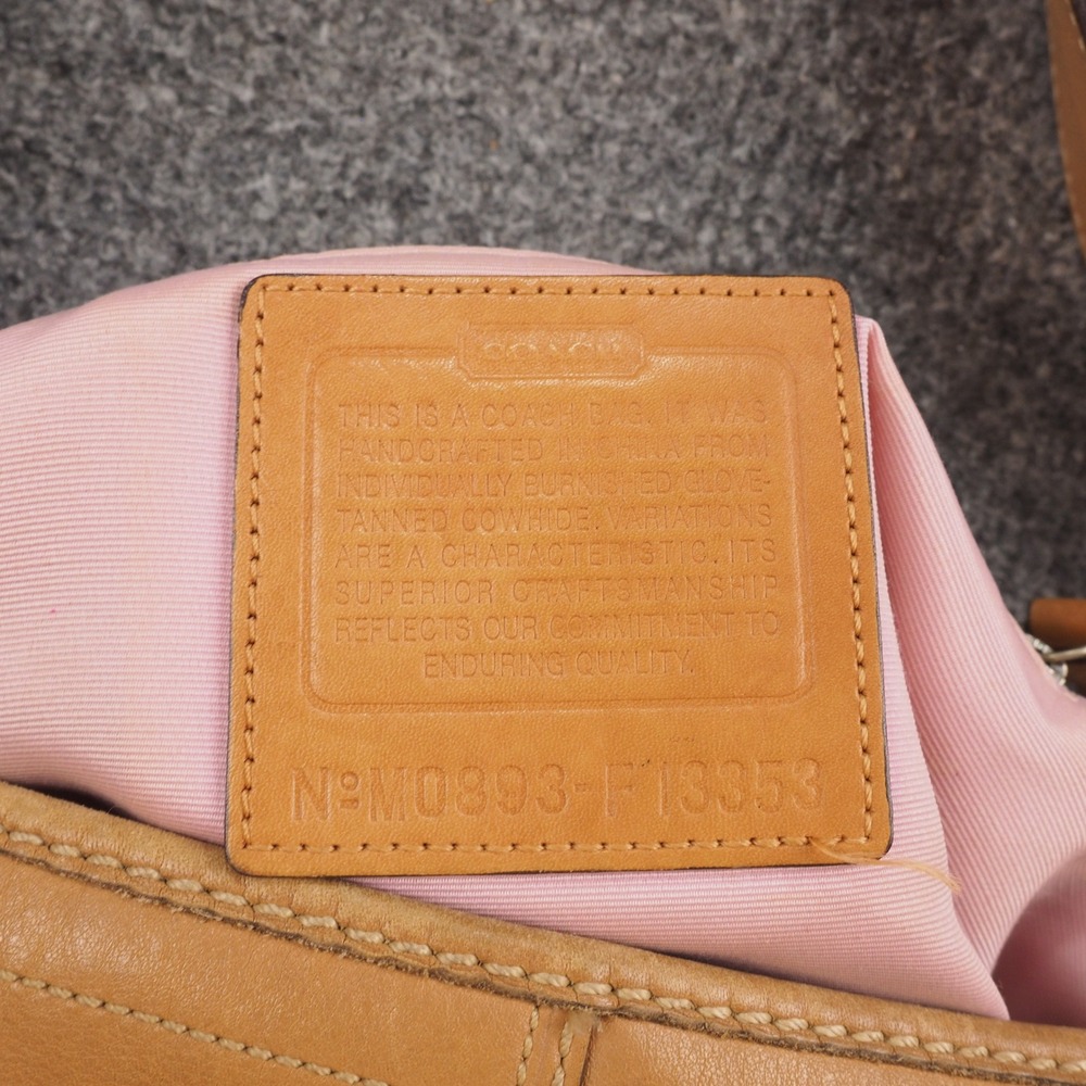 Coach Bleecker F13353 Bucket Bag British Tan Leather Shoulder Crossbody - Picture 5 of 16
